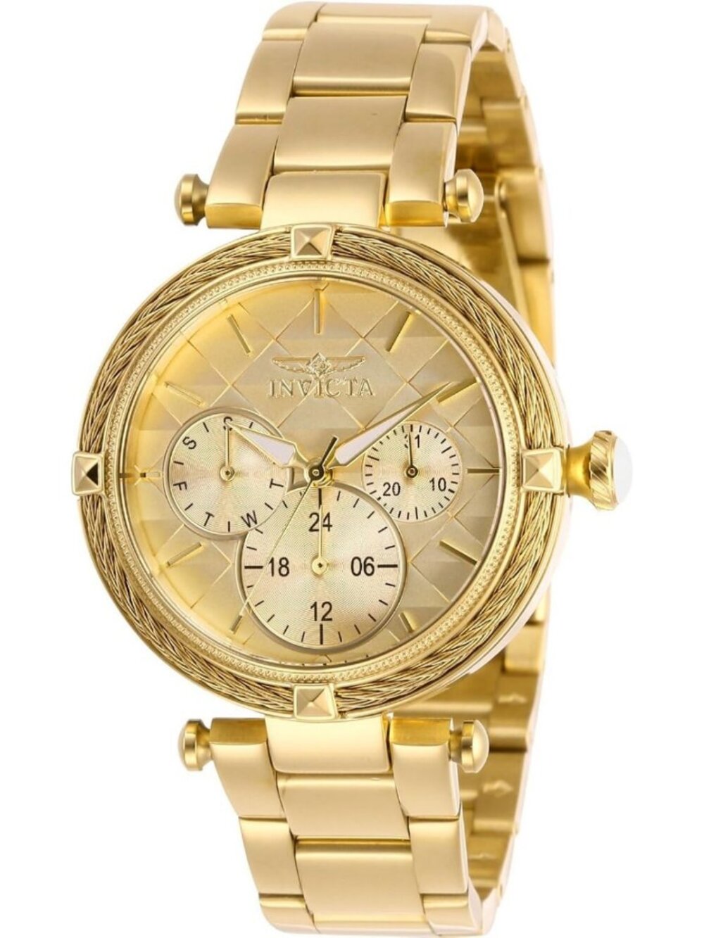 Stylish Gold Stainless Steel Casual Watch for Women - Quartz, Durable Strap
